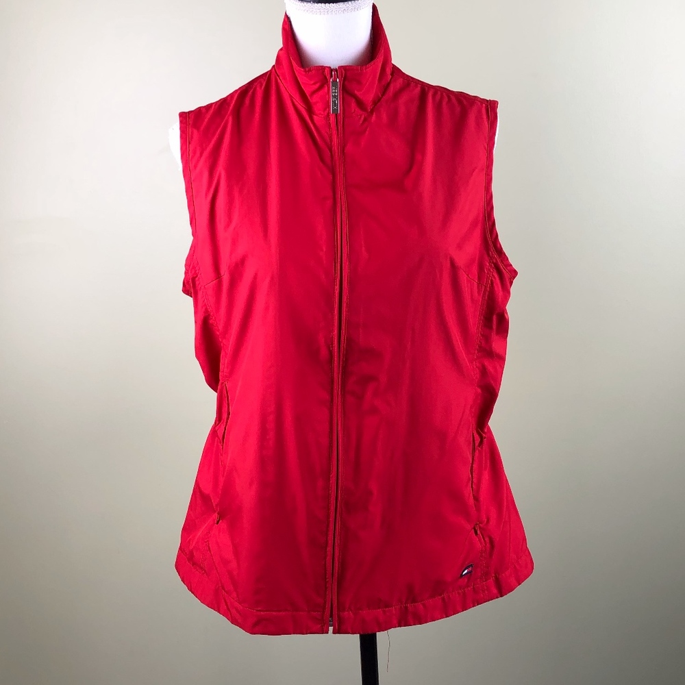 Tommy Hilfiger Red golf  Vest Windbreaker Size S